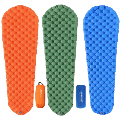 GM Green Ultralight Sleeping Mat Pad Lightweight Inflatable Air Mattress