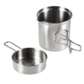 Pot and pan set for wood burning stove