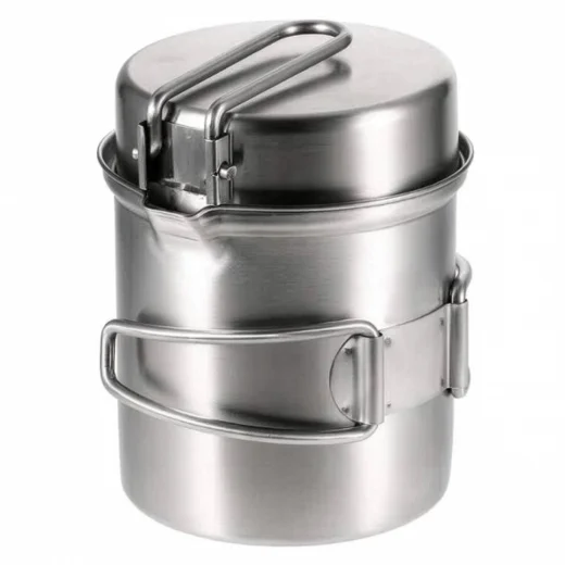 pan being used as the pot lid