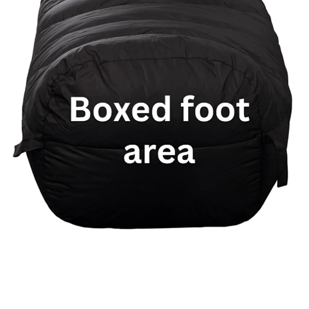 image showing the boxed foot area on the black vuno downex