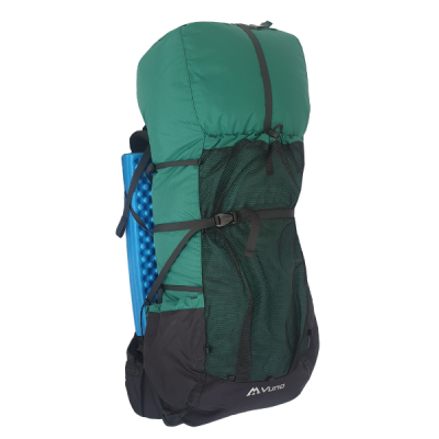 Ultralight Hiking Backpack 56L with Sleeping Pad 845 grams