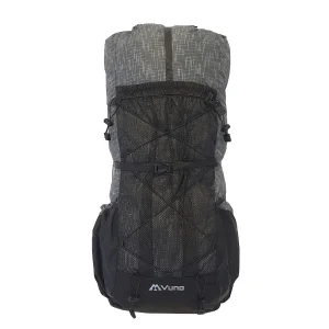 Vuno ultralight backpack Grey front on view