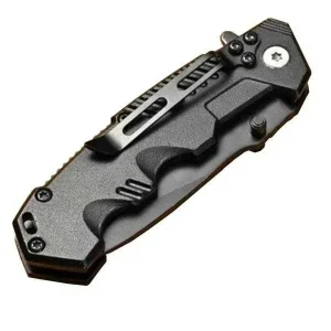 Black Fold out Belt Knife Closed