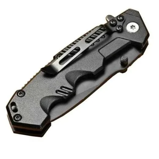 Black Fold out Belt Knife Closed