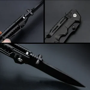 Black pocket knives explodes views