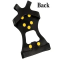 back view of microspikes