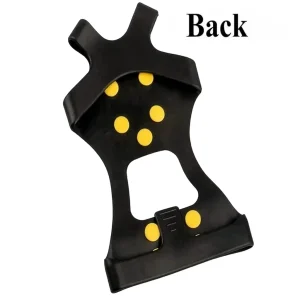 back view of microspikes