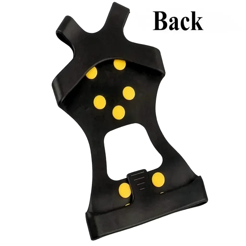 back view of microspikes