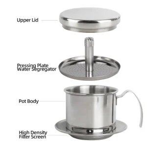 coffee dripper exploded view