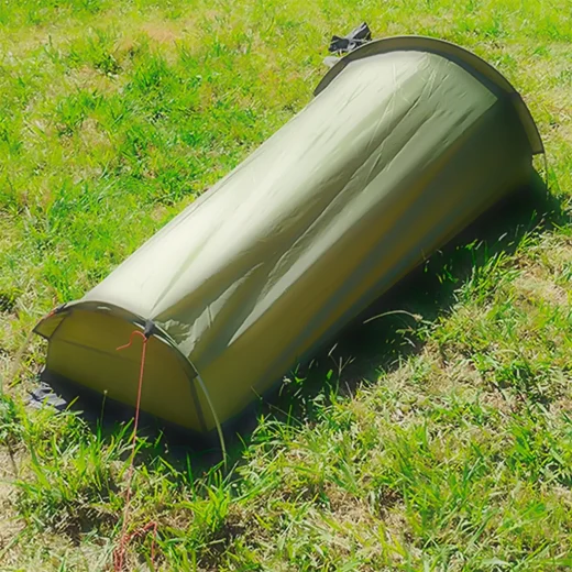 green vuno austere used outside on grass side angled shot