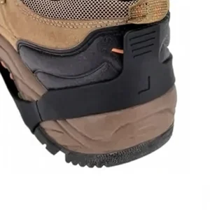 image showing how to fit the microspikes to the rear of the footwear
