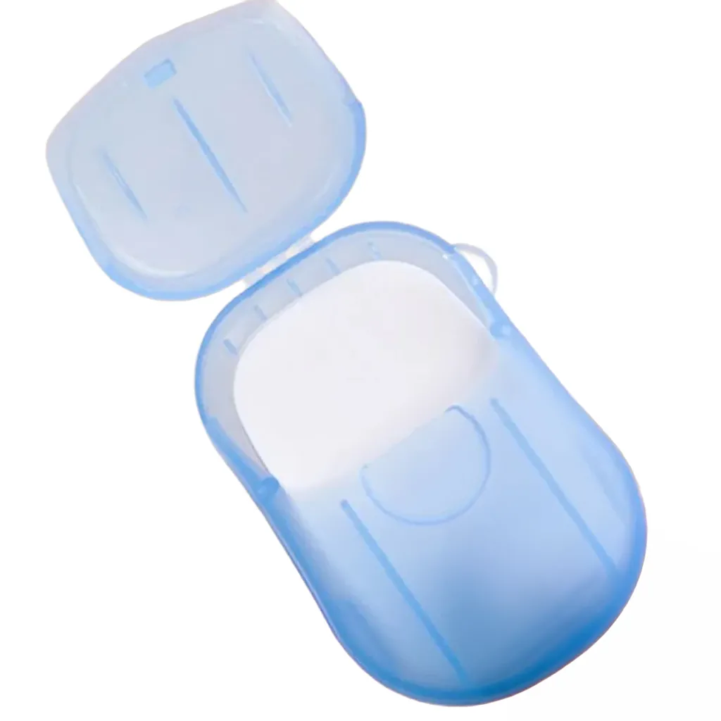 20 pack of soap flakes with lid open