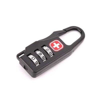 Small combination lock for locking tents