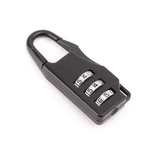 Small combination lock for locking tents back view