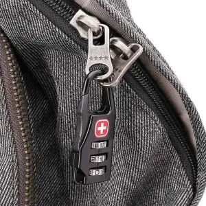 Small combination lock for locking tents use photo