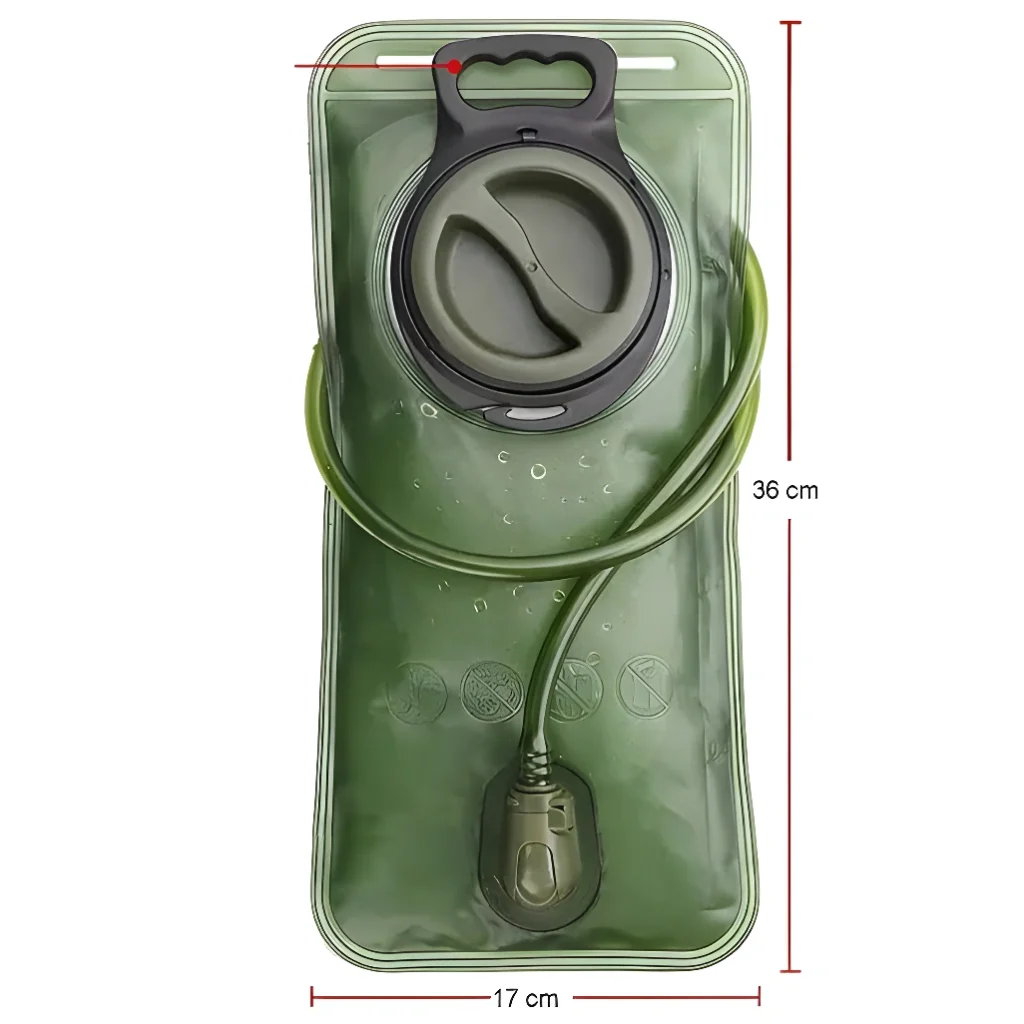 green 2 liter water bladder