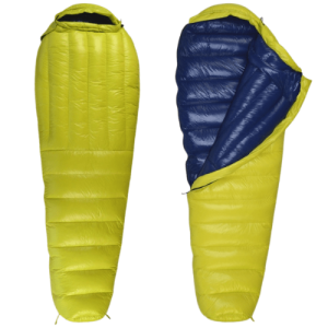 Down Sleeping Bag Downex 400 Closed and Open