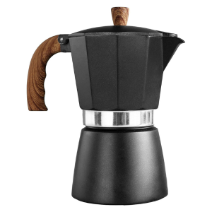 moka pot 6 cup 300ml stove top mocha espresso maker black colour VHNZ-STEM6C