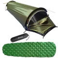 Bivy Bag with Sleeping Mat Combo Vuno 1270 g 1 Person Green