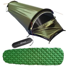 Bivy Bag with Sleeping Mat Combo Vuno 1270 g 1 Person Green