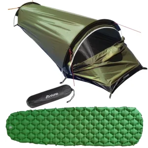 Bivy Bag with Sleeping Mat Combo Vuno 1270 g 1 Person Green