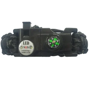 Black wrist compass