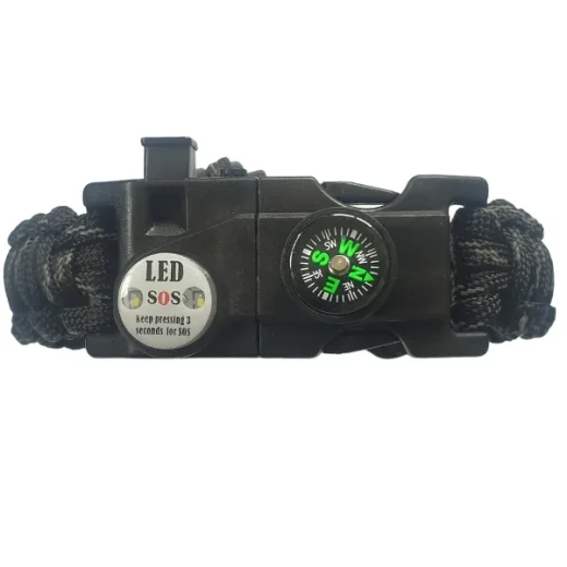 Black wrist compass