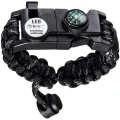 Paracord Bracelet Black EMB01 BK vuno nz 2024