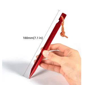 Aluminum tent stake dimensions
