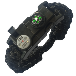 Paracord Bracelet Black EMB01-BK