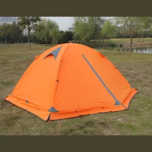 fully closed orange 4 season tent
