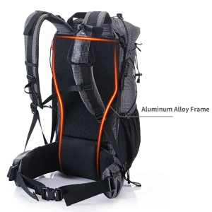 Grey Ultralight weight framed backpack