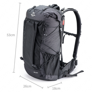 Naturehike NHBO45G 40L Grey Ultralight Backpack with Frame Dimensions