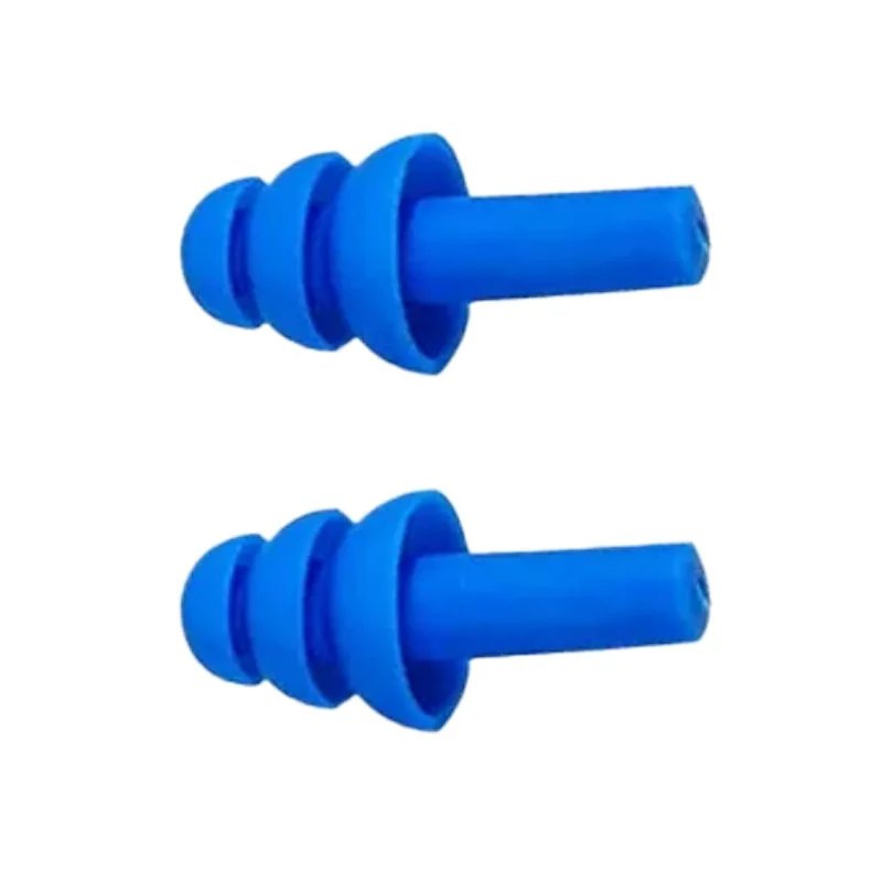 Blue Ear Sleeping Plugs Silicon Earplugs 2 Pack for a Better Nights Sleep in Huts