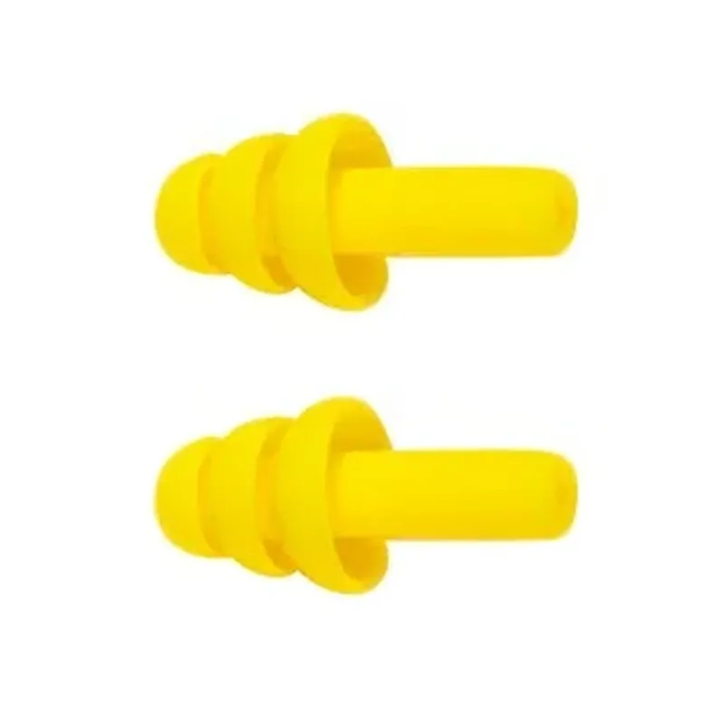 Yellow Ear Sleeping Plugs Silicon Earplugs 2 Pack for a Better Nights Sleep in Huts