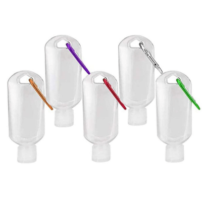 Refillable Travel Bottles with Carabiner 5 Pack
