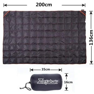 backpacking quilt dimensions