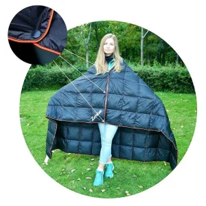 quilt worn as a poncho