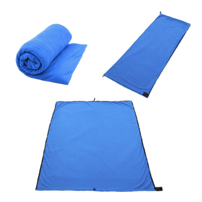 sleeping bag liner blue