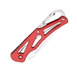 140mm red pocket knife folded