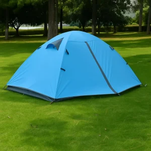 Blue DFtents tent set up on grass DF1800B