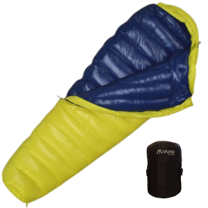 Down Sleeping Bag Downex 400 Closed and Open 2022