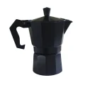STECM 3B Vuno black moka pot