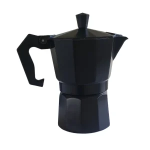 STECM 3B Vuno black moka pot