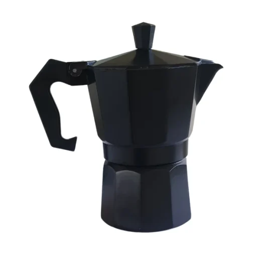 STECM 3B Vuno black moka pot