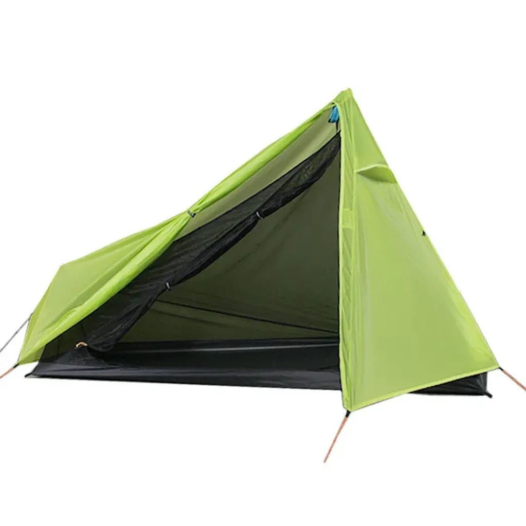 green ultralight tent