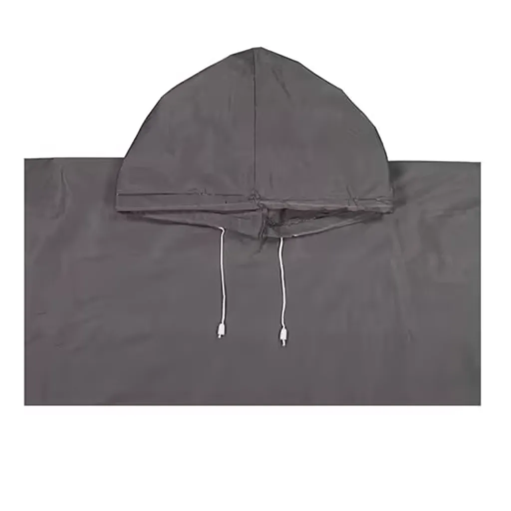 close up image of heavy duty rain ponchos hood