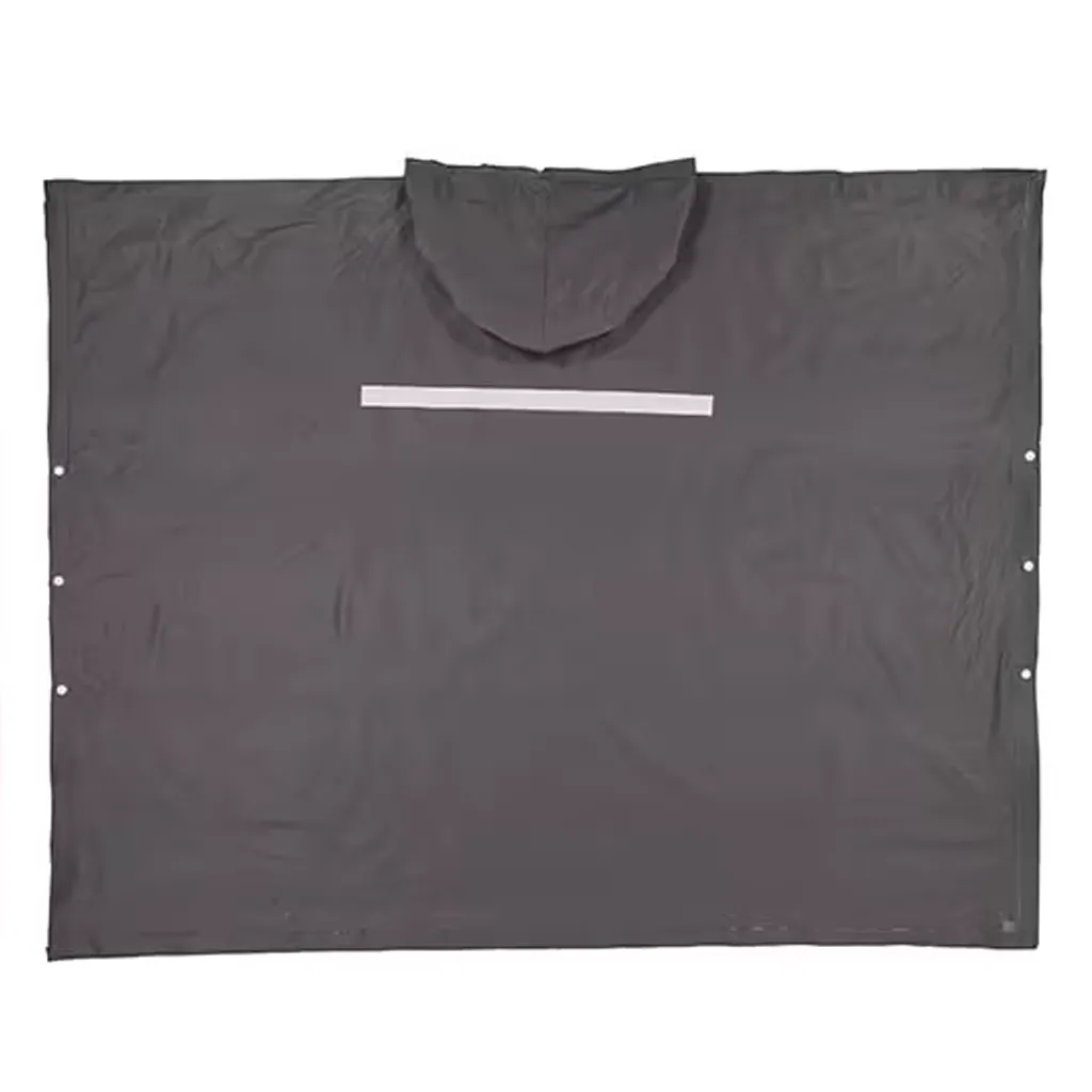 heavy duty rain poncho image showing domes and hood