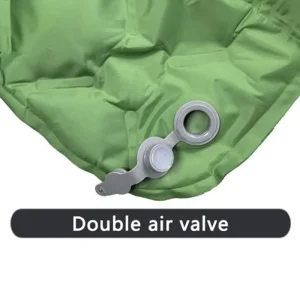 hiking mattress with double air valve for fast inflation and deflation
