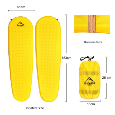 self inflating camping mat dimensions